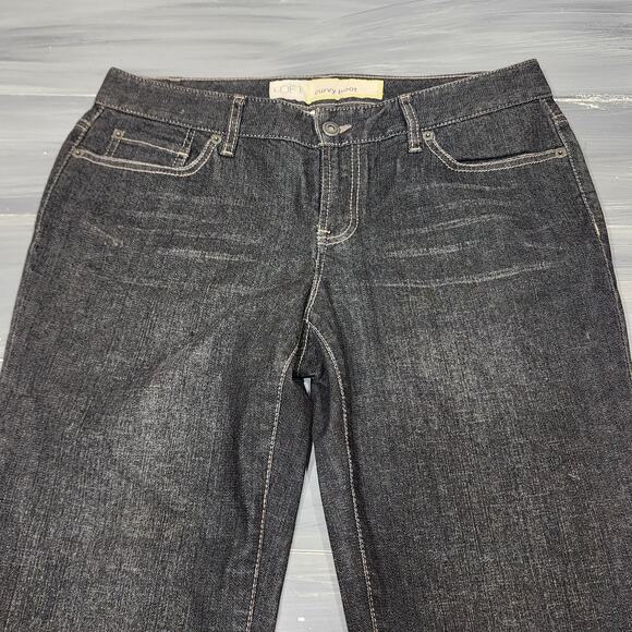 Ann Taylor Loft Curvy Boot Bootcut Distressed Black Size 8 - Picture 6 of 9